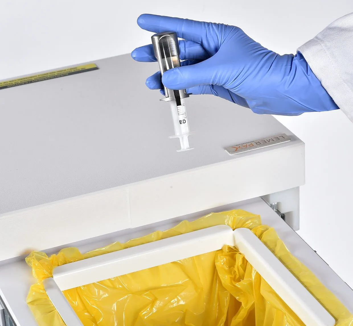 Easydrop – Strahlengeschützter Abfallbehälter mit Deckel – Bild 4